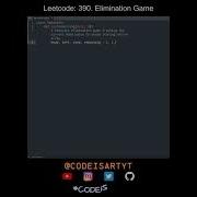 Leetcode 390 Elimination Game In Python Python Leetcode Python Coding Tutorial Python ASMR