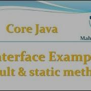 Core Java 56 Interface Example For Default And Static Methods
