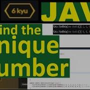 Codewars Find The Unique Number