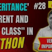 Inheritance In Python Complete Python Tutorial For Beginners In Hindi With Notes 28