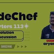 CodeChef Starters 113 Solution Discussion With Red Coder