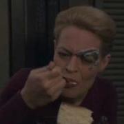 Seven Of Nine Eating Cheesecake