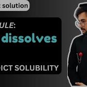 Using Rule Like Dissolves Like To Predict Solubility