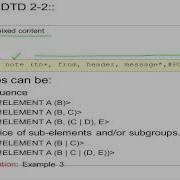 XML Chapter 6 DTD