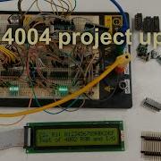 Intel 4004 Breadboard System 2022 Update 4002 RAM ROM Emulator Working LCD