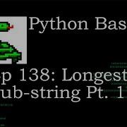 Python Basics Longest Substring Pt 1