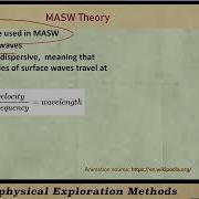 36 Multichannel Analysis Of Surface Waves MASW