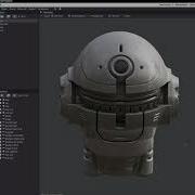 Sci Fi Mech Head Made In The SDF Modeler 3D Editor