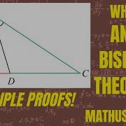 Geometry 7 Angle Bisector Theorem 3 Detailed Proofs 1 Bonus Proof