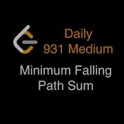 LeetCode 931 Minimum Falling Path Sum Medium