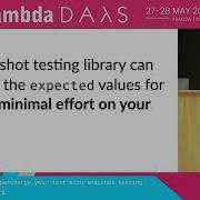 Supercharge Your Tests With Snapshot Testing ALightning Talk By Giacomo Cavalieri Lambda Days
