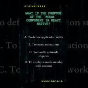 Question What Is The Purpose Of The Model Component In React Native