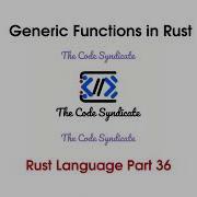 Generic Function In Rust Rust Tutorial For Beginner Part 36
