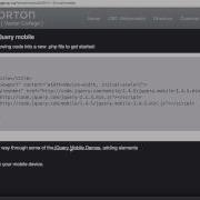 JQuery Mobile Get Started