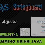 Array Of Objects Array Assignment 1 Programming Using Java Infosys Springboard