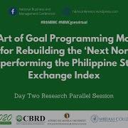8th NBMC The Art Of Goal Programming Model