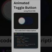 Toggle Button Html CSS Coding Htmlcss Learnhtml5andcss3