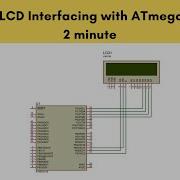 LCD Interfacing With Atmega16 32 Proteus Simulation LCD