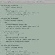 Kernel Modification Adding Governors