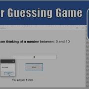 C Tutorial Create A Number Guessing Game In Windows Form Application And Visual Studio