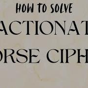 Fractionated Morse Cipher Advanced Practice Problems For Competition Codebusters