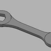 Fixed Spanner Using Solidworks
