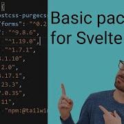 Setting Up Basic Packages In A Sapper Svelte App