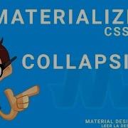 15 MaterializeCss Collapsible Material Design Para La Web