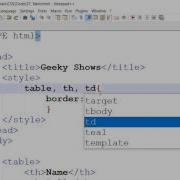 Table Border In CSS Hindi