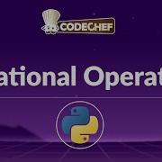 Relational Operators In Python Explained Python Basics Tutorial CodeChef