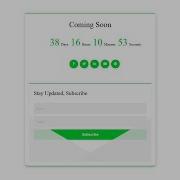Coming Soon Page Design In Html And Css Countdown Timer On A Website For An Event Using Jquery