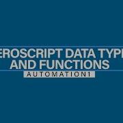 Automation1 Aeroscript Data Types And Functions