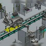 Car Body Welding Assembly Production Line Simulation