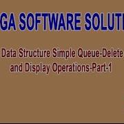 Data Structures Simple Queue Delete And Display Operations Part 1