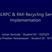 Java Eclipse XML RPC RMI Recycling Machine Application Demonstration