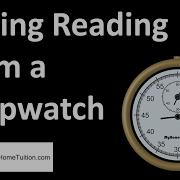 Taking Reading From A Stopwatch Introduction To Physics