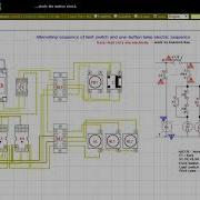 Alternating Sequence Of Limit Switch And One Button Lamp Electric Sequence