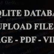 Upload Files With SQLite Database Using Flask Tamil