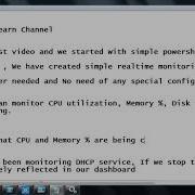 Simple PC Real Time Monitoring Using Powershell
