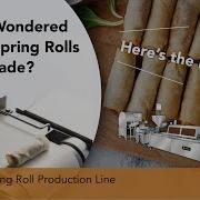 Automatic Spring Roll Production Line ANKO SR 27 From Batter To Golden Rolls