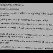 Python Online Class Notes Chapter 7 Strings Part 1
