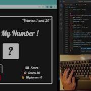 ASMR PROGRAMMING GUESS NUMBER GAME With HTML CSS JS NO TALKING