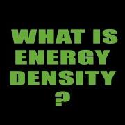 Energy Density Comparison For 5MW