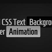 Background Text Hover Animation HTML CSS Quick Tutorial
