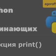Урок 6 Ввод и вывод данных Python Функция Print Python