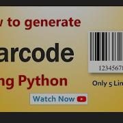 How To Generate Barcode Using Python Only 5 Lines Code