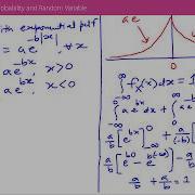 Probability And Random Variable I Exponential Probability Density Function