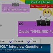 Oracle PL SQL Interview Question ORACLE PIPELINED TABLE FUNCTION ORACLE TABLE FUNCTION