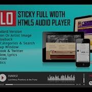 How To Use Apollo Sticky Full Width HTML5 Audio Player