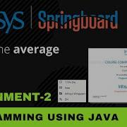 Return The Average Salary Array Assignment 2 Programming Using Java Infosys Springboard